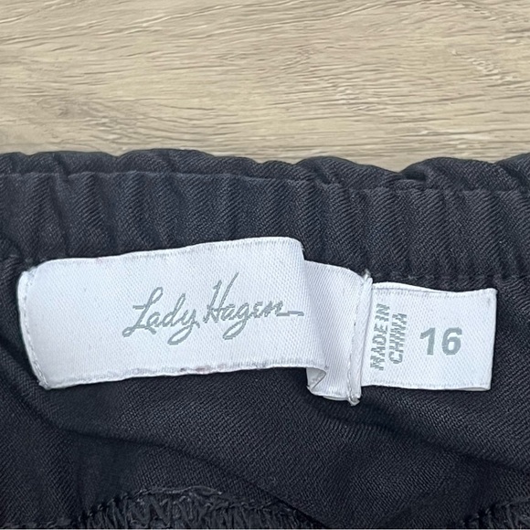 Lady Hagen Size 16 black skort with back patch pocket Stretch Golf - Picture 3 of 8